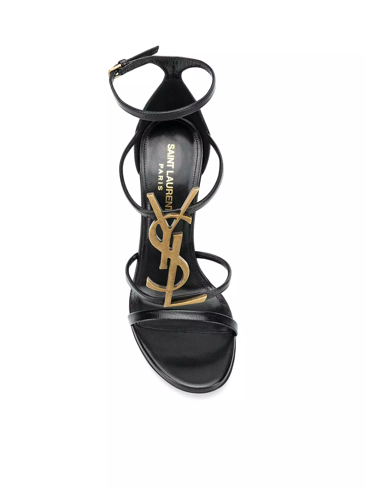 strappy logo stiletto sandals