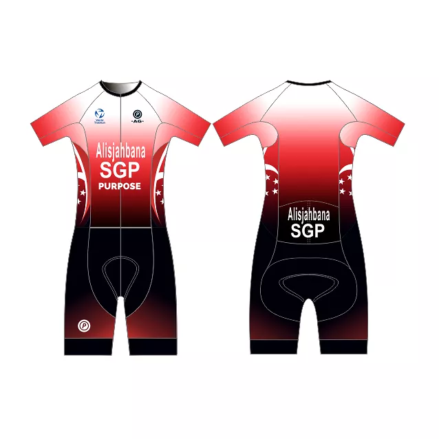 Team SGP World Triathlon Long Course Sleeved Tri Suit (Standard, Unisex, Made-to-Order)