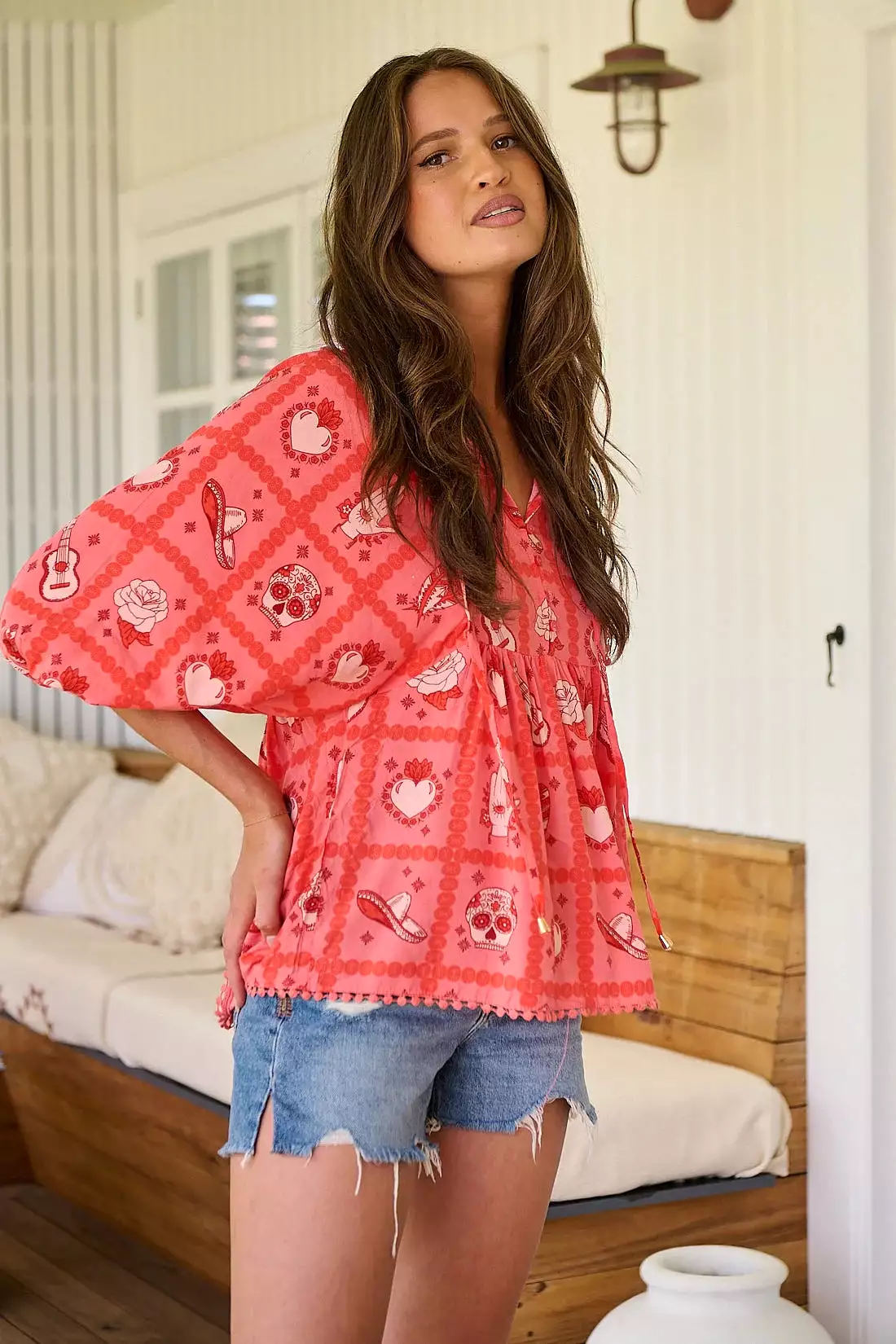 Temple Blouse Top - Zamora Collection