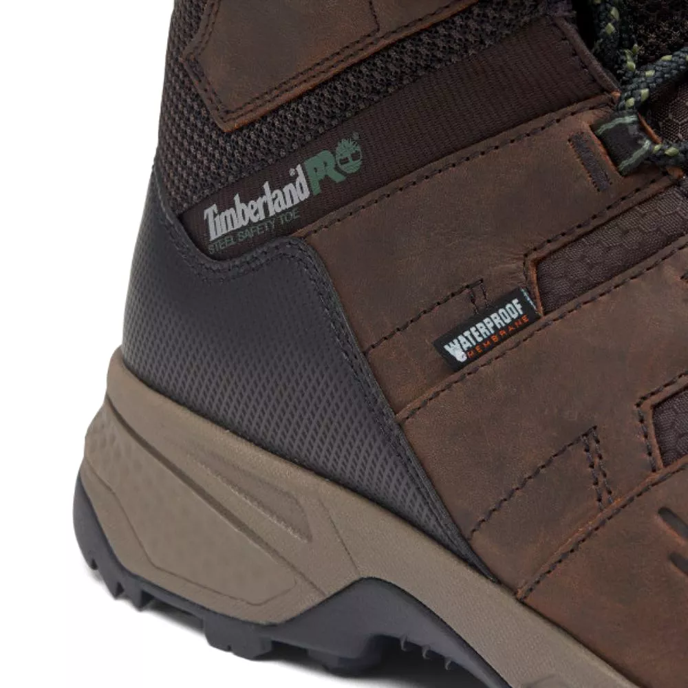 Timberland PRO Switchback LT Men's Waterproof 6 Steel Toe Work Boot TB0A61T7214 - Brown