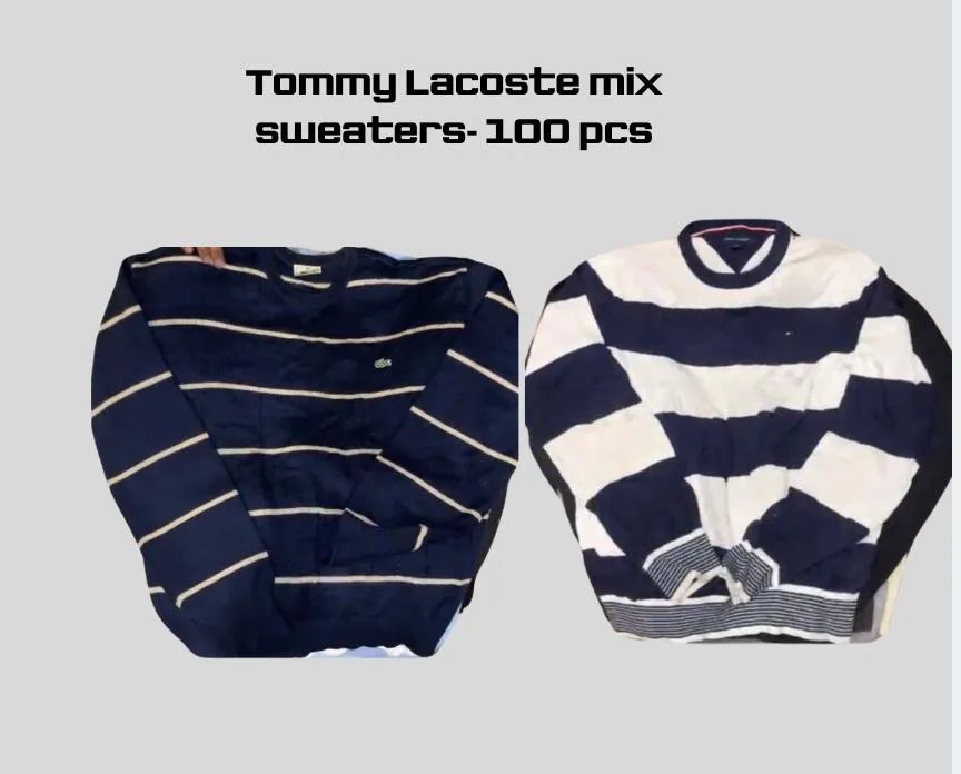 Tommy lacoste sweaters mix -100 pieces