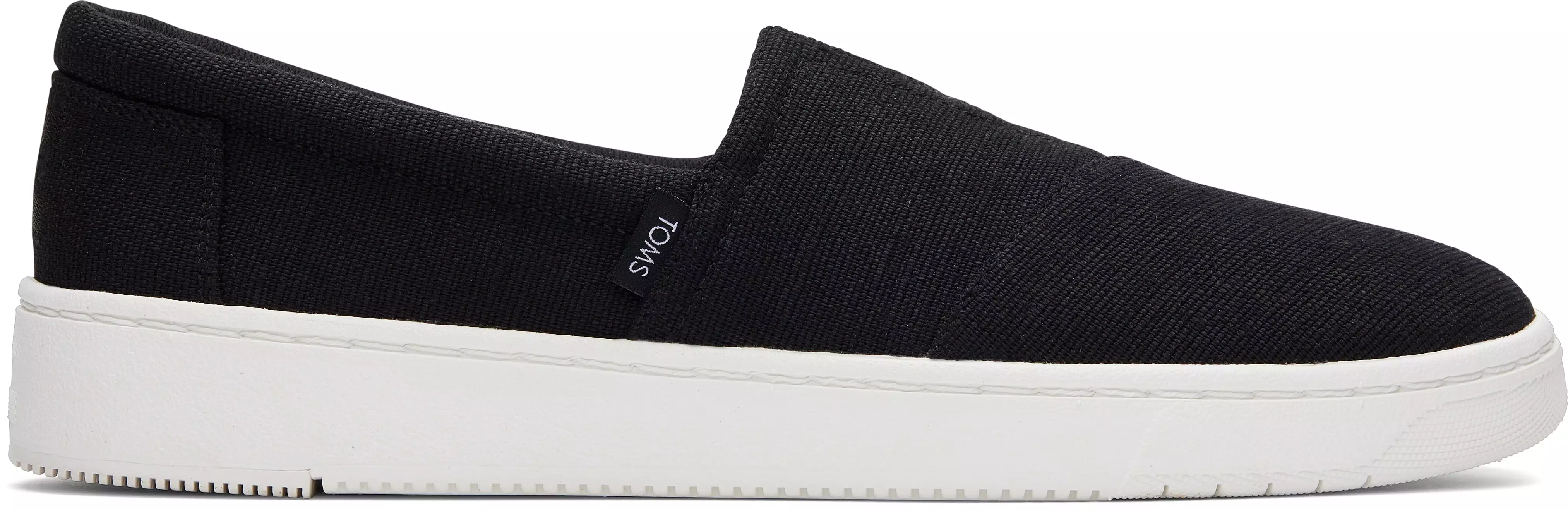 TRVL Lite Alpargata Slip On - Black Canvas