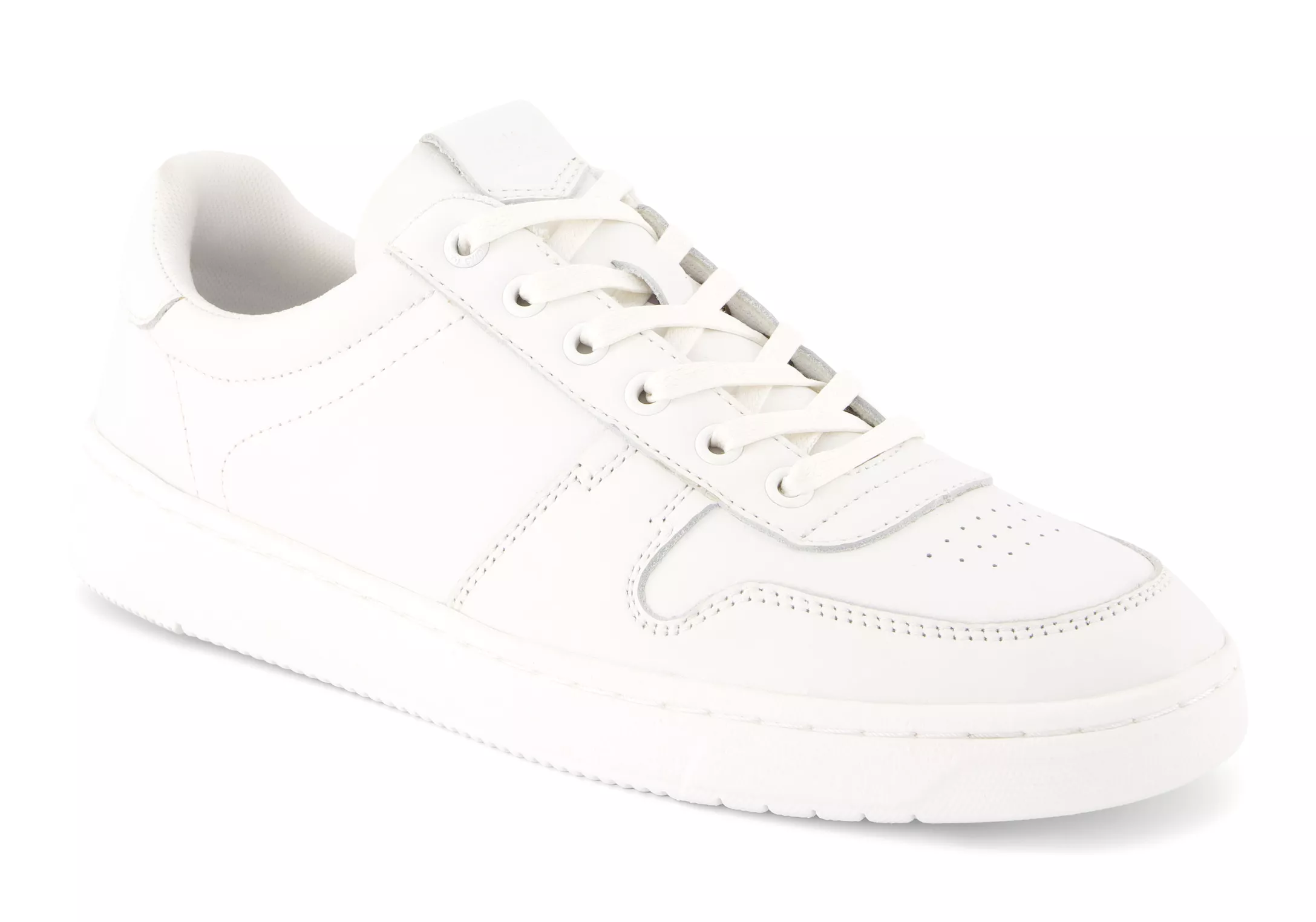 TRVL Lite Court Sneaker - White Leather