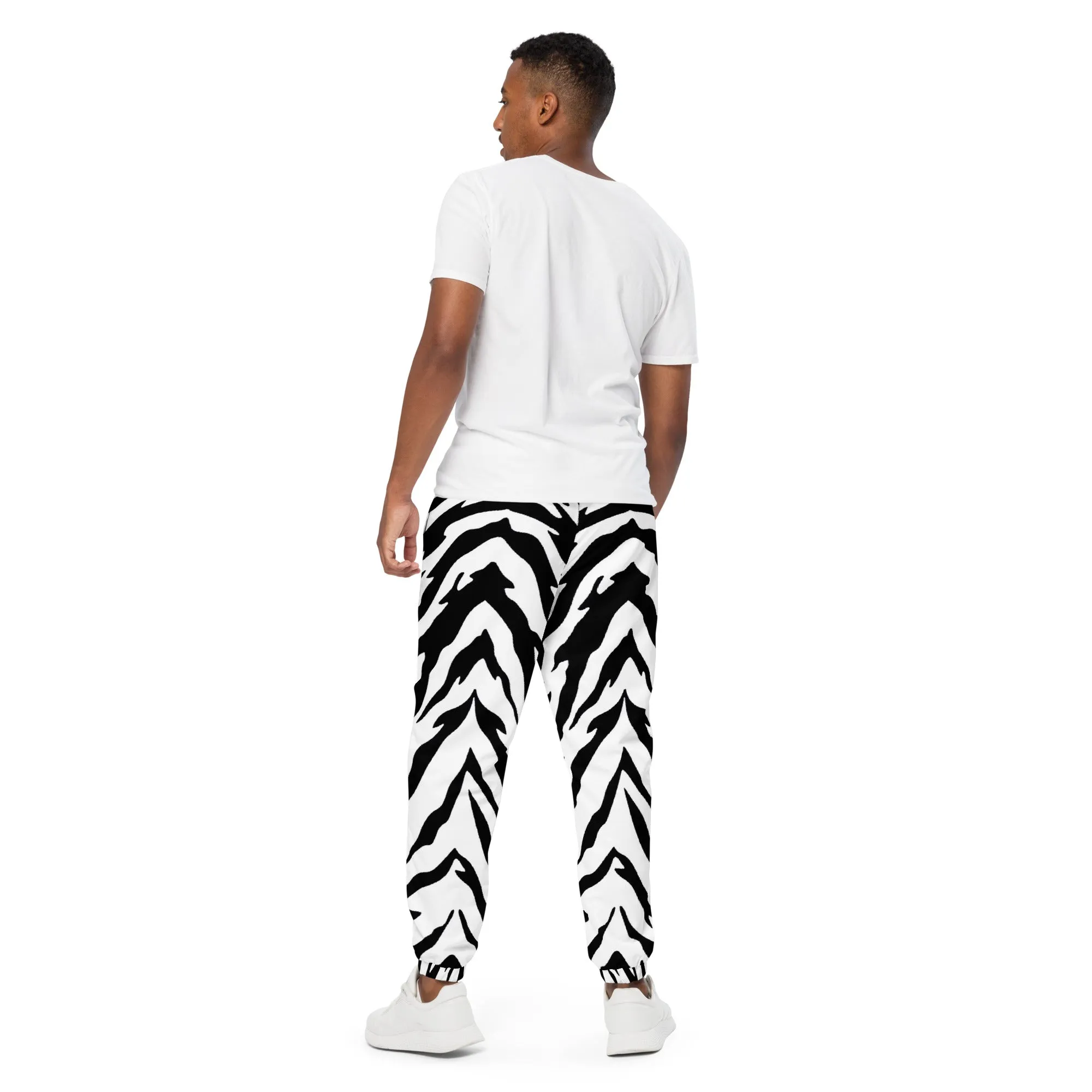 White Tiger Stripe Unisex Track Pants