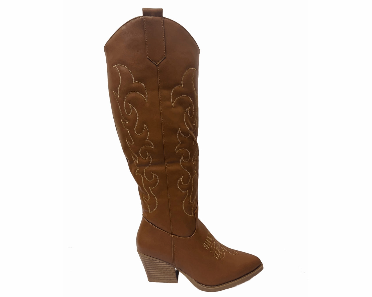 Women's Cowboy Embroidered Knee High Boots