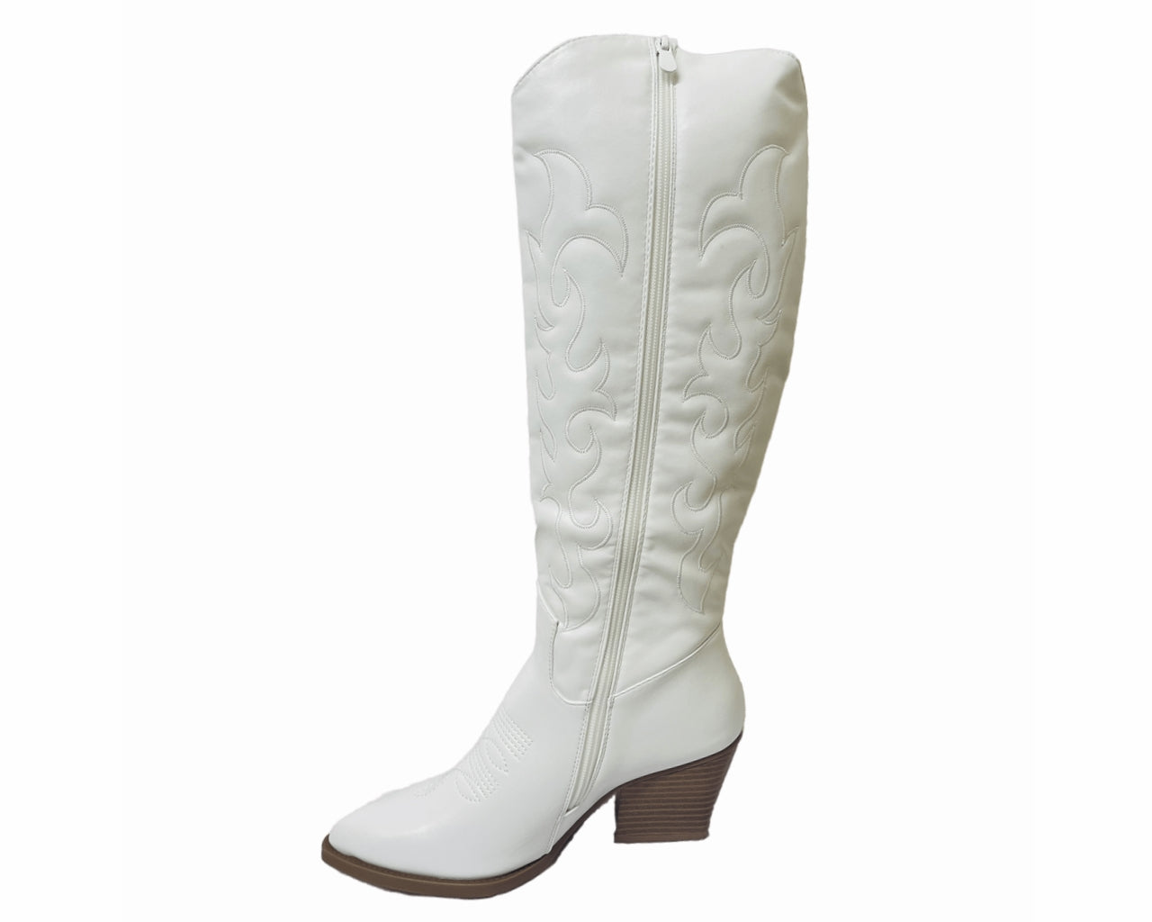 Women's Cowboy Embroidered Knee High Boots