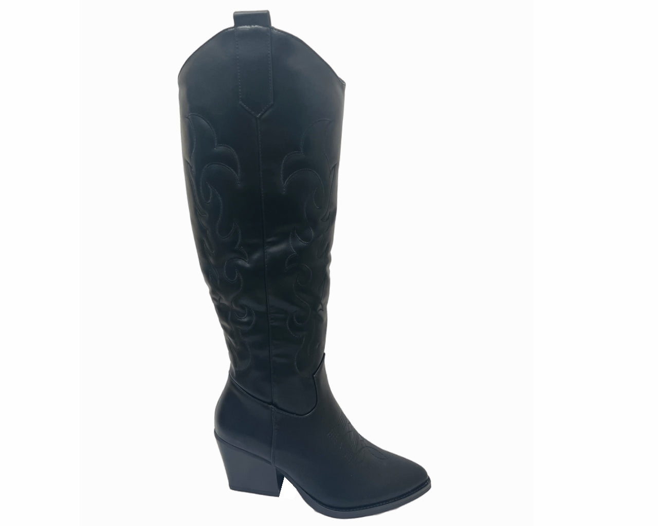 Women's Cowboy Embroidered Knee High Boots