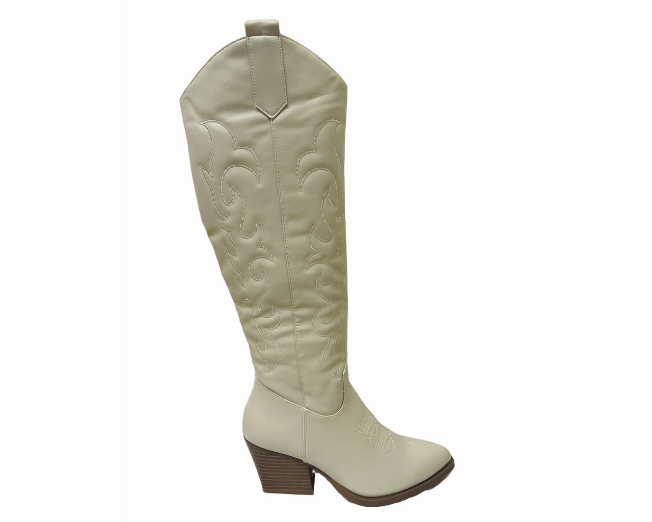 Women's Cowboy Embroidered Knee High Boots