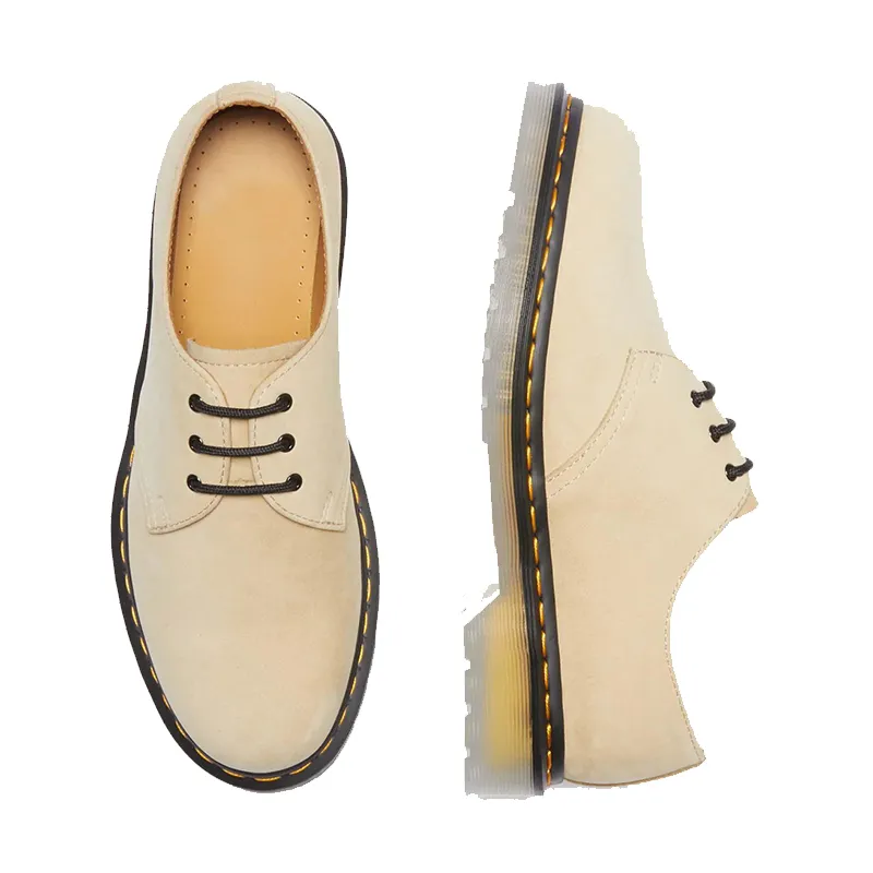 Women’s Leather Shoes for All Seasons, White Low-Top 