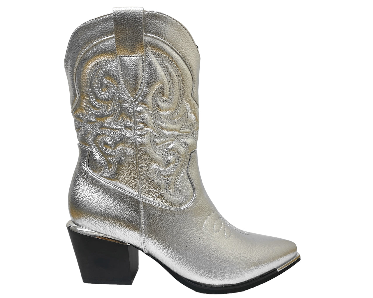 Women's Western Cowboy Embroidered Ankle Boots