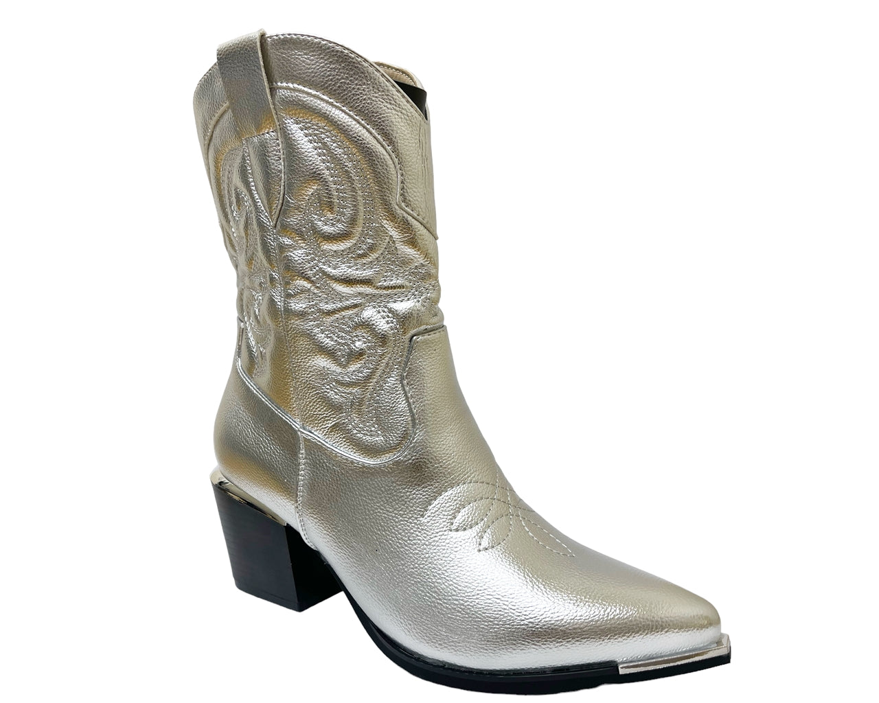 Women's Western Cowboy Embroidered Ankle Boots